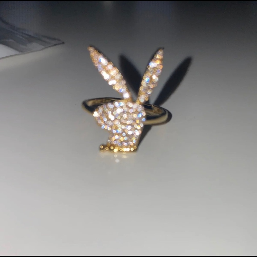 Gold Playboy Bunny Ring